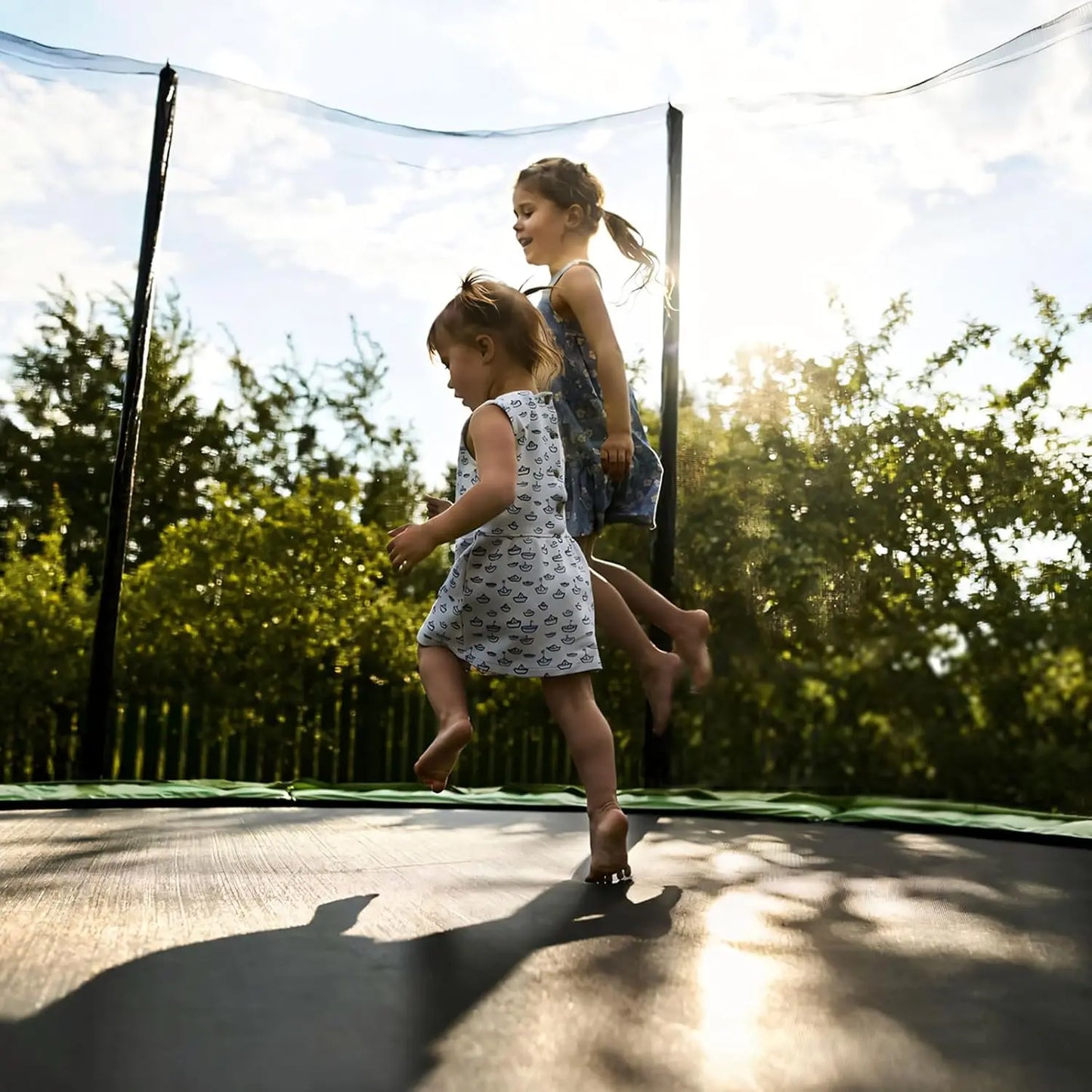 SKOK Trampoline For Kids Outdoor With Net 400LBS ASTM Approved