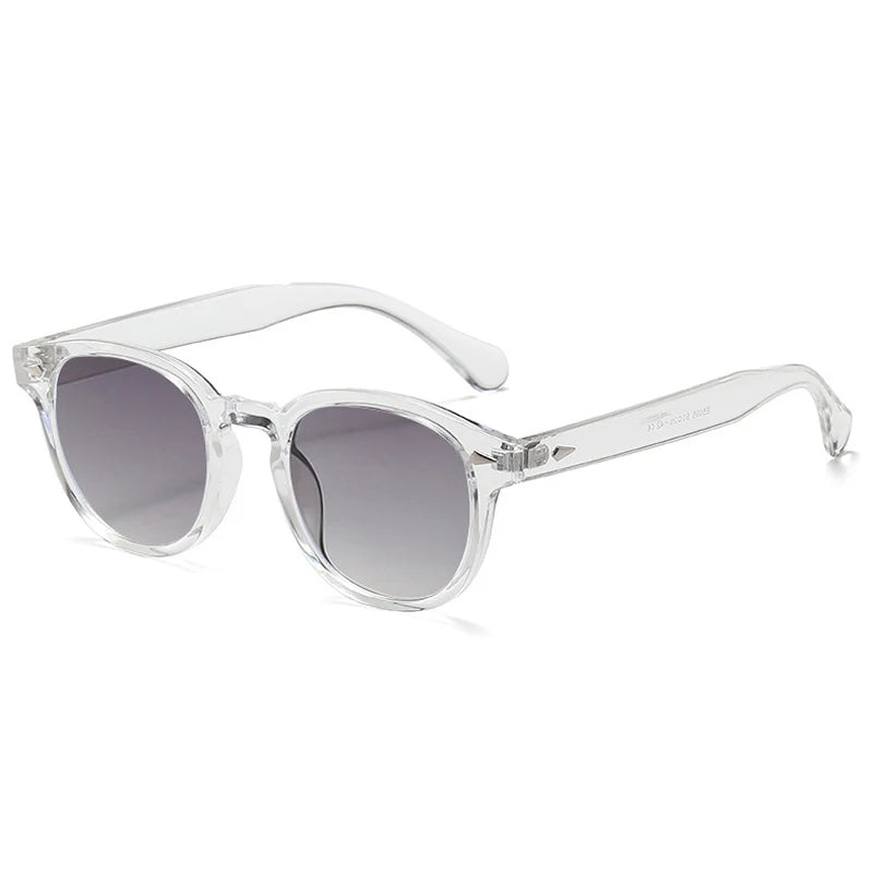JNPCXI Retro Round Sunglasses UV400 Rivet Style