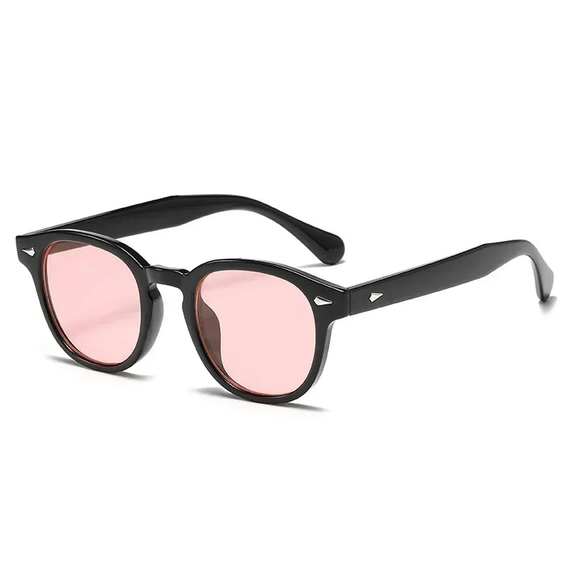 JNPCXI Retro Round Sunglasses UV400 Rivet Style