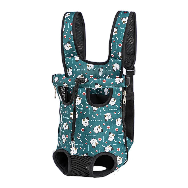 Camouflage Outdoor Dog Backpack Carrier Breathable Travel Bag For Small Dogs