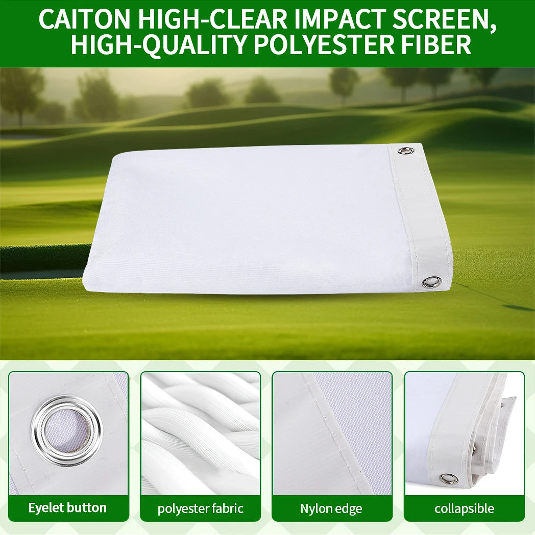 Caiton Golf Impact Screen Silent HD Indoor Outdoor Training