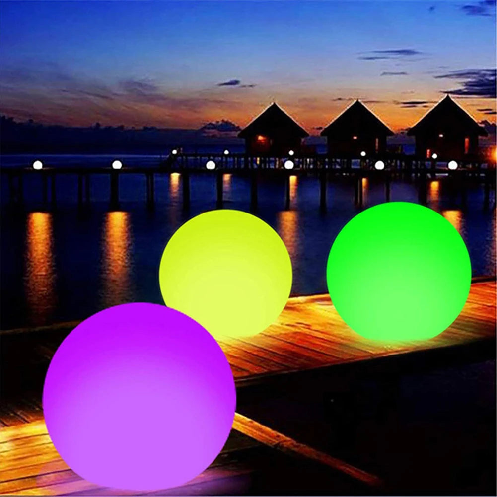 LED Glow Beach Ball For Pool Play