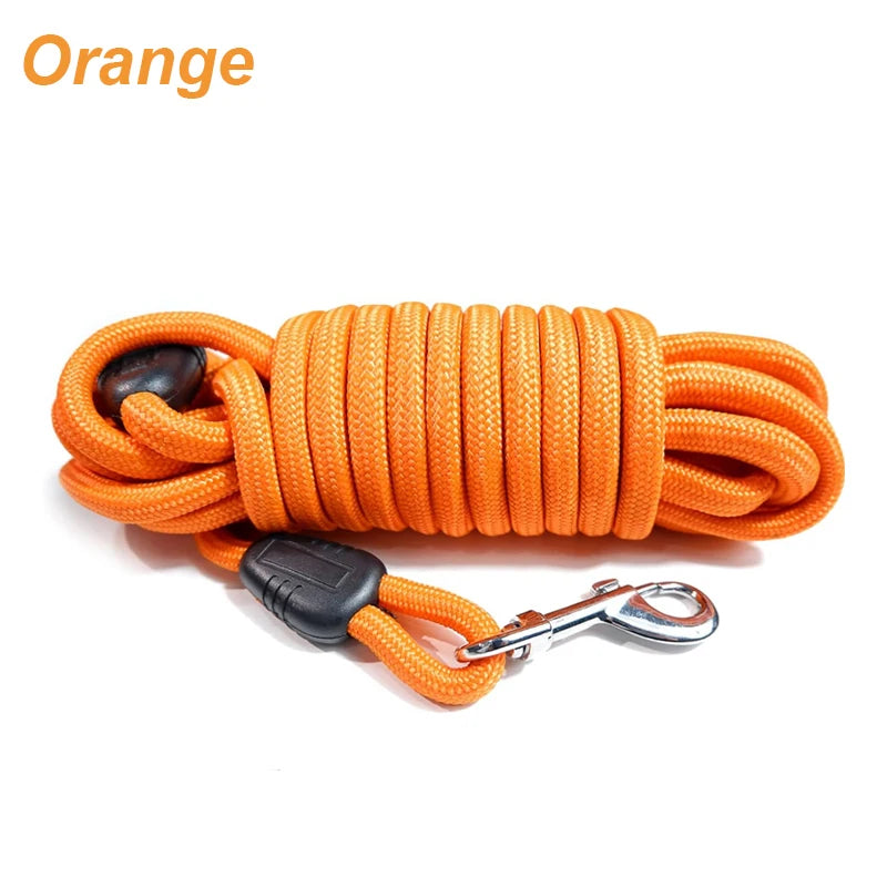 Durable Nylon Rope Dog Leash For Training and Recall For Medium and Large Dogs