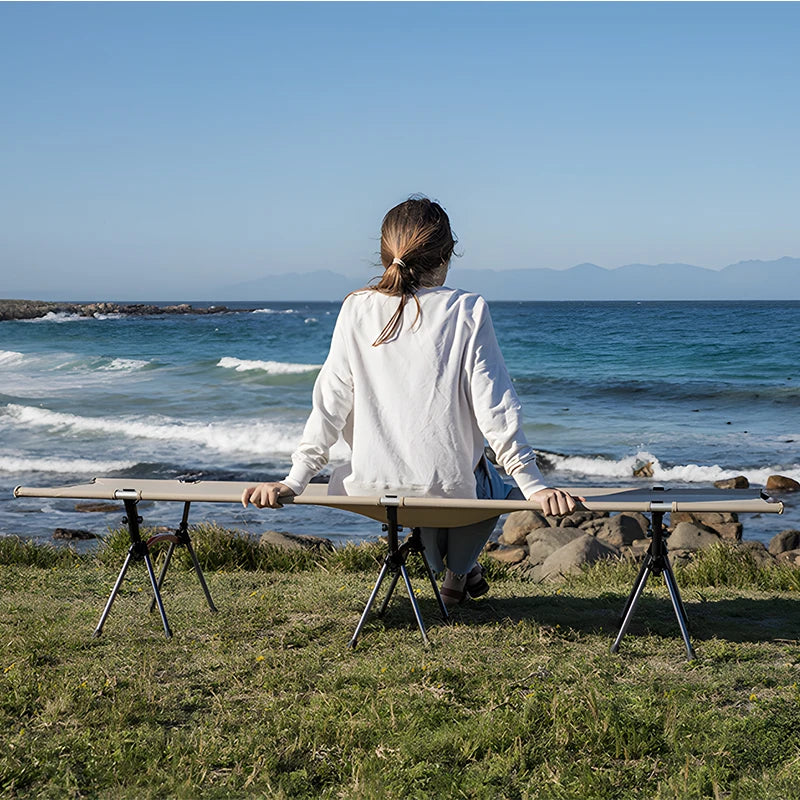 WESTTUNE Ultra Light Aluminum Folding Bed For Camping