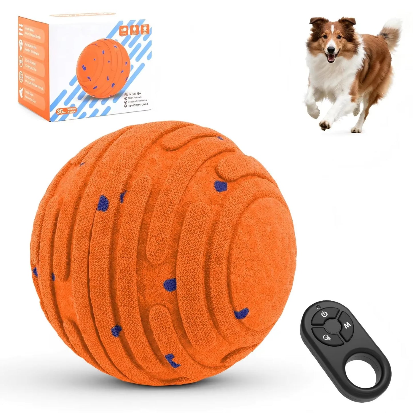Indestructible Smart Interactive Dog Toy Ball For Aggressive Chewers