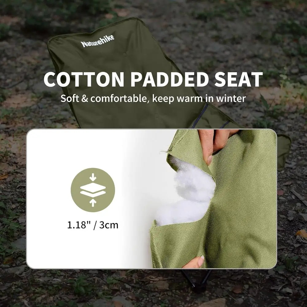 Portable Folding Camping Chair With Side Pocket And Carry Bag