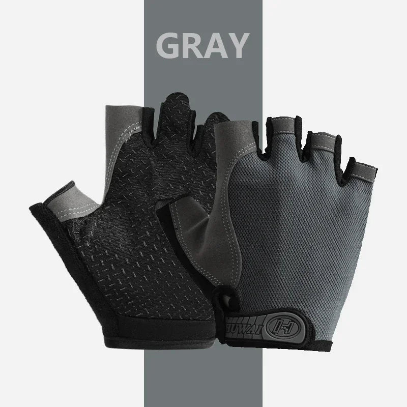 Breathable Anti Slip Half Finger Cycling Gloves For Men Women