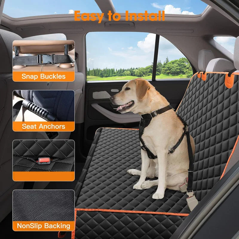 Dog Car Seat Cover Waterproof Travel Hammock For Back Seat