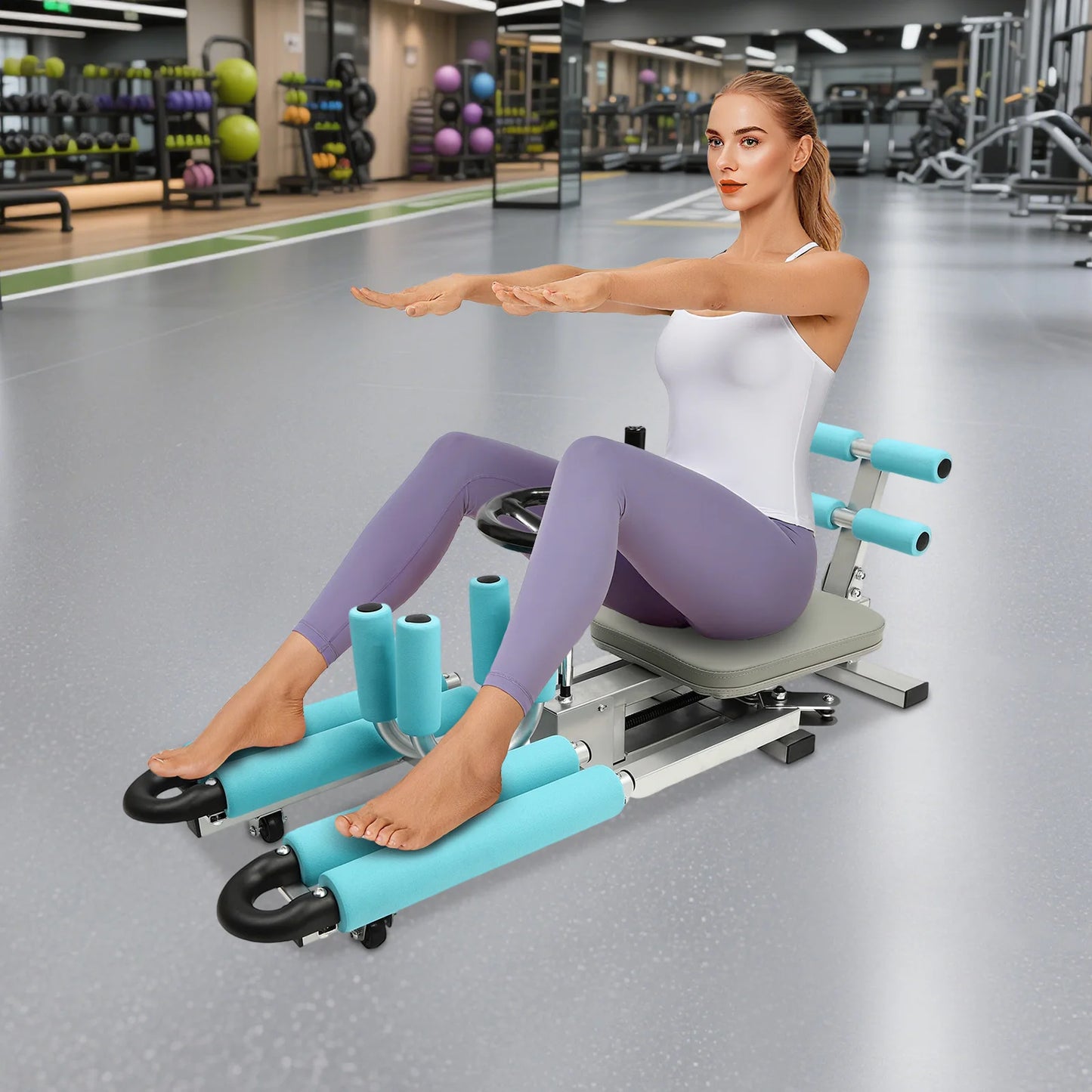 Leg Stretcher Machine Adjustable Split Heavy Duty 0 To 210 Degrees Flexibility