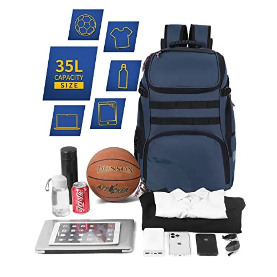 Basketball Bag Backpack With Ball Holder For Multisport Training