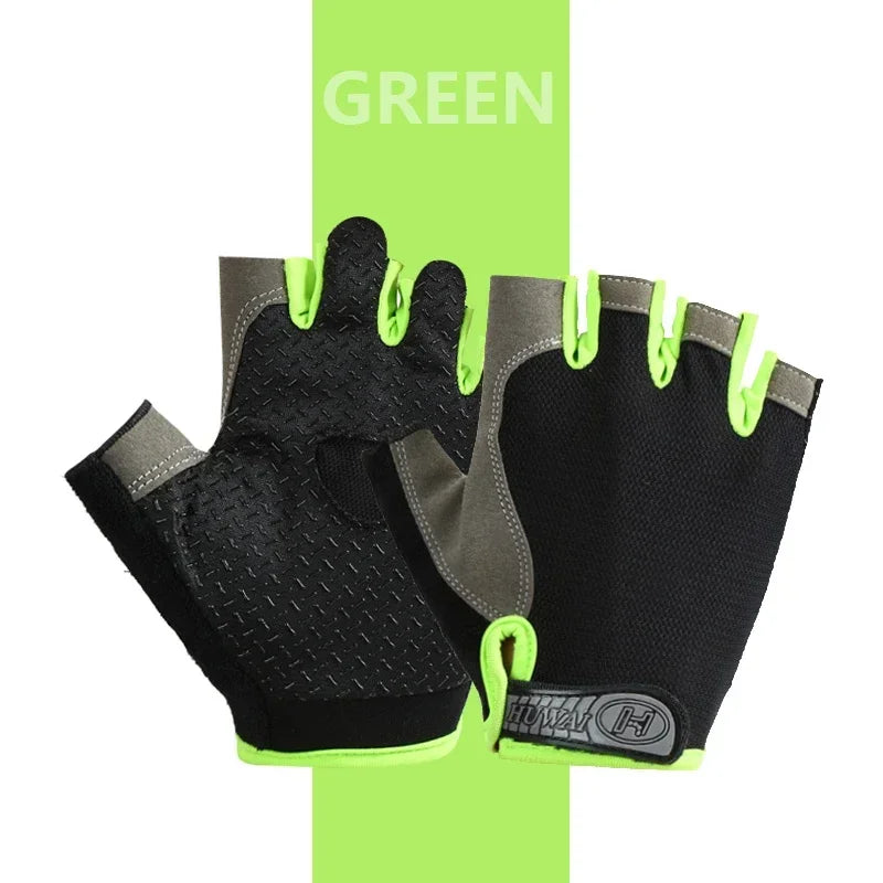 Breathable Anti Slip Half Finger Cycling Gloves For Men Women