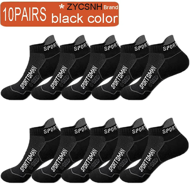 ZYCSNH Mens Breathable Cotton Ankle Socks Summer Sports