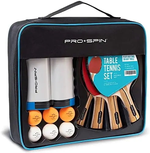 YTYIN Portable Ping Pong Set With Retractable Net For Any Table