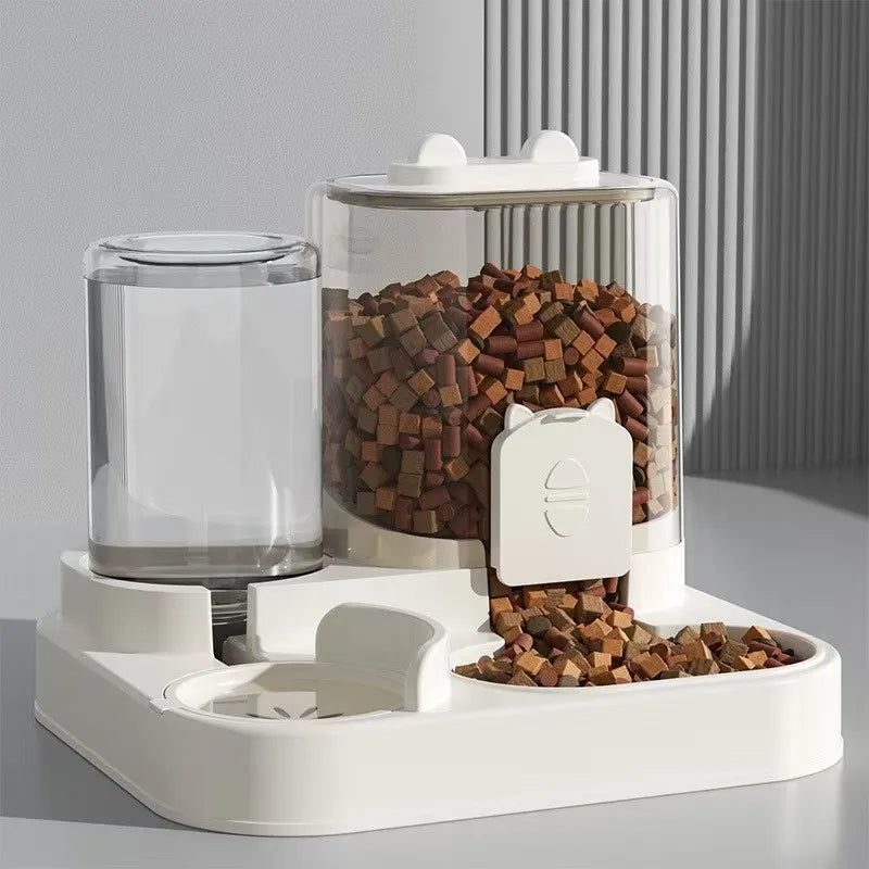 Automatic Pet Feeder And Water Fountain For Cats And Dogs Large Capacity