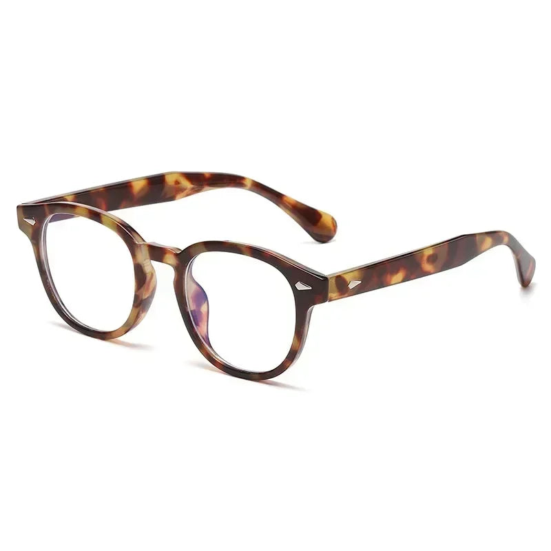 JNPCXI Retro Round Sunglasses UV400 Rivet Style