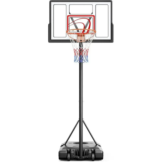Portable Outdoor Adjustable Height Basketball Hoop For Kids And Adults