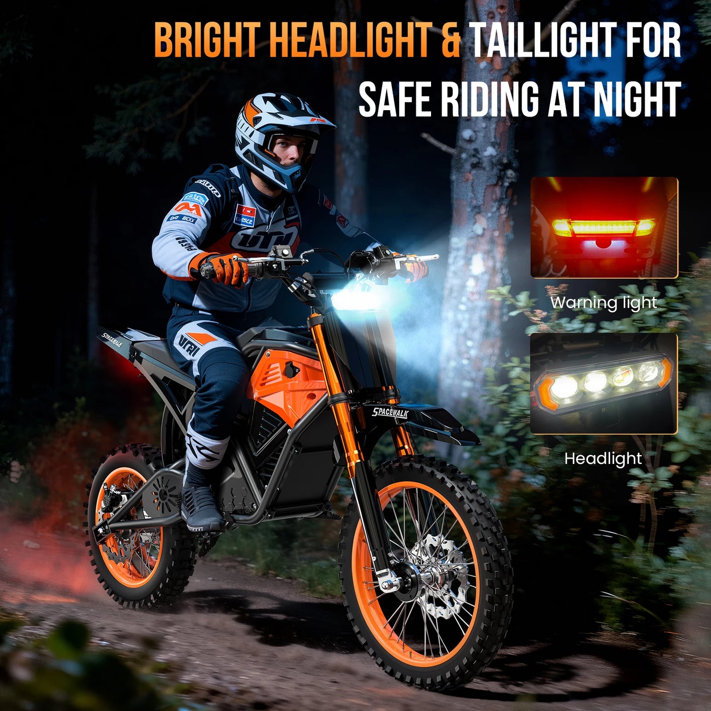 EILLEO SPACEWALK Fat Tire Electric Dirt Bike 48V Off Road 3000W