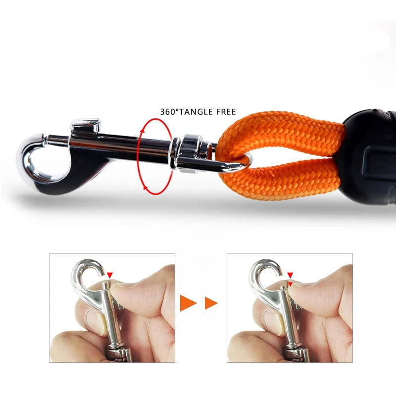 Durable Nylon Rope Dog Leash For Training and Recall For Medium and Large Dogs
