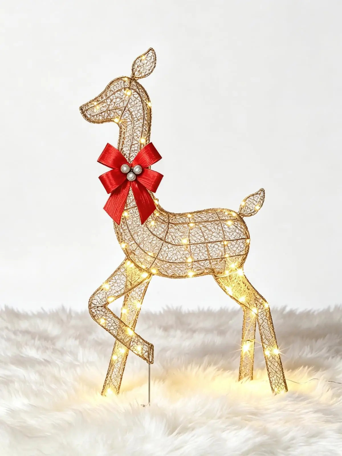 Lighted Christmas Deer Family Outdoor LED Yard Decoration