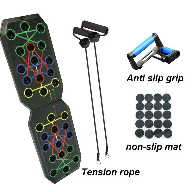 Portable Multifunction Push-Up Board Set With Handles For Training