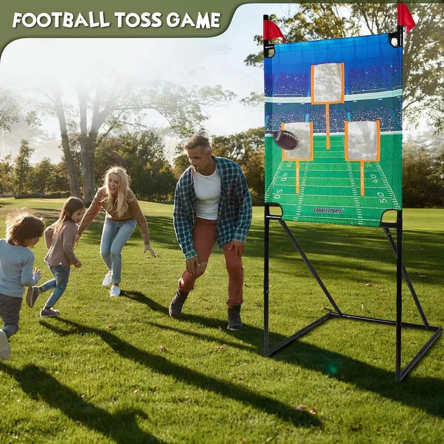 Football Toss Game With 4 Inflatable Balls Target Practice For Kids