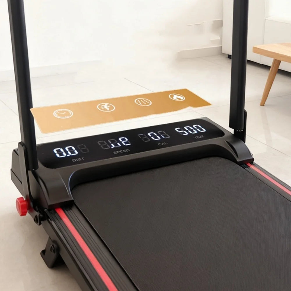 Driving Walking Pad With Bracket Silent Treadmill For Home Fitness