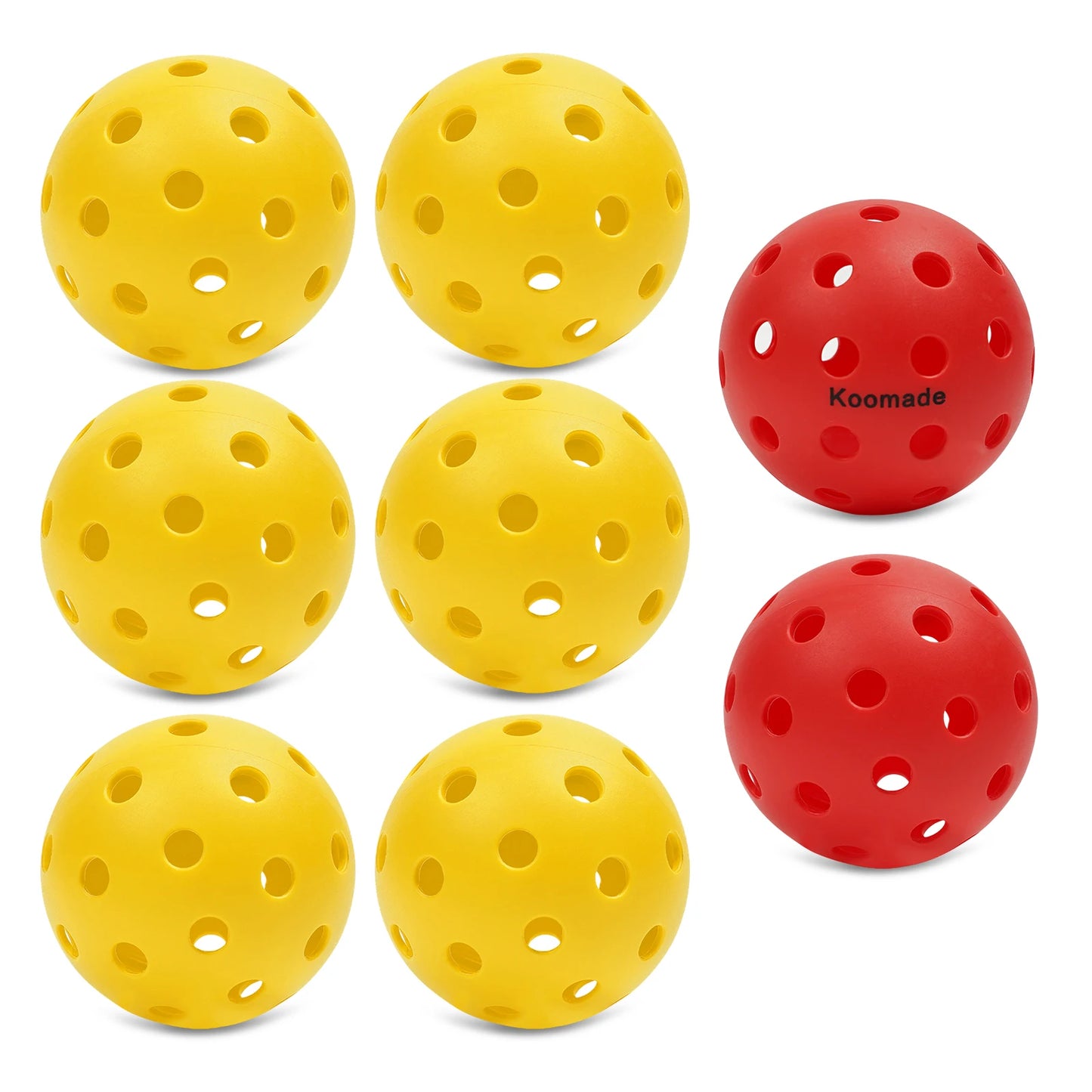 Outdoor Pickleballs 8 or 16 Pack USAPA Standard Training Balls