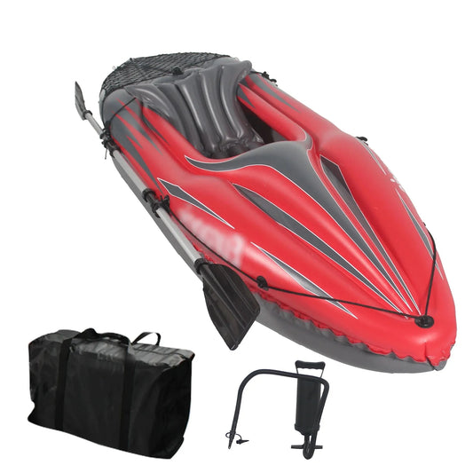 HHSJZWCY Inflatable Kayak Fishing Boat For One Person With Paddles