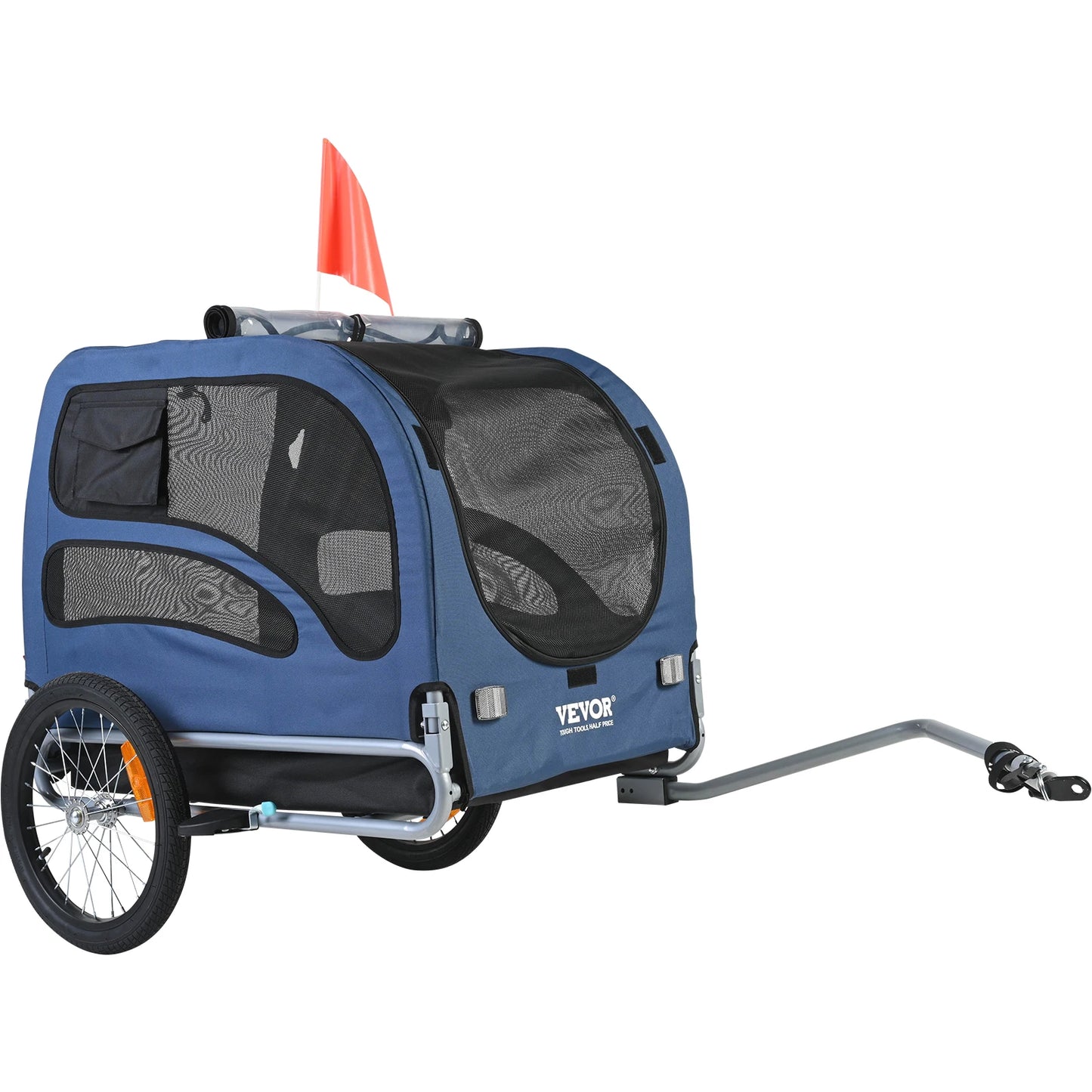 Pet Cart Bicycle Carrier for Dogs, Collapsible Bike Trailer