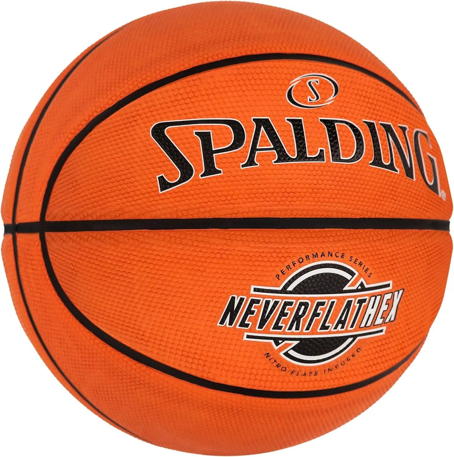 NeverFlat Hexagrip Indoor Outdoor Basketball Official Game Ball