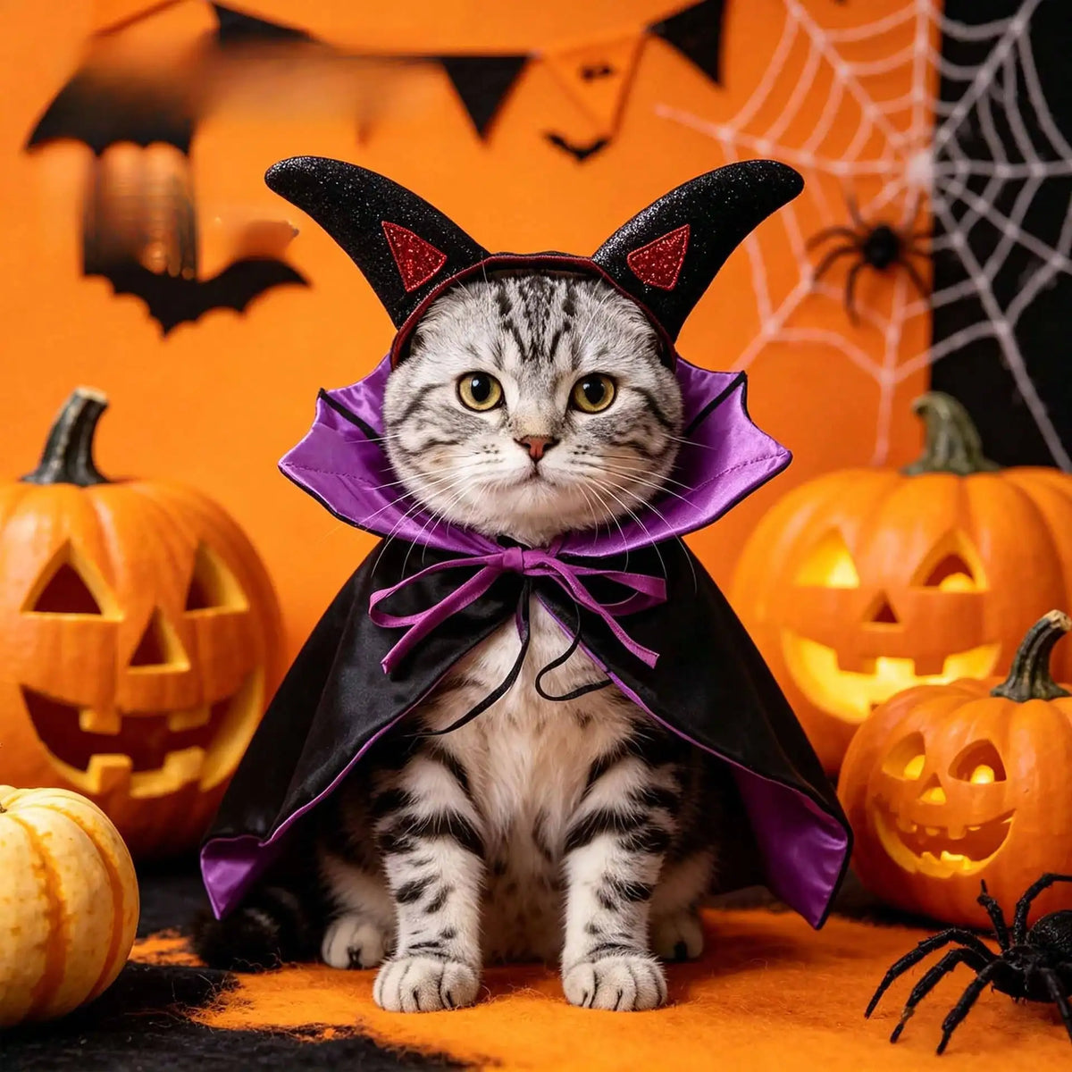 Halloween Bat Cape And Cloak Costume For Dogs And Cats