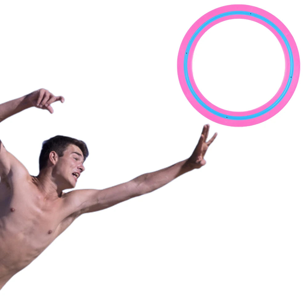 Portable Plastic Flying Disc for Beach and Backyard Play