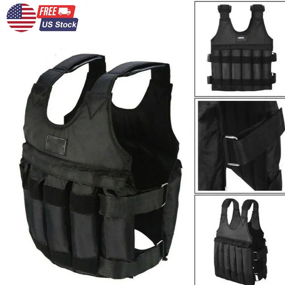 Adjustable Weighted Vest For Exercise And Cardio Training