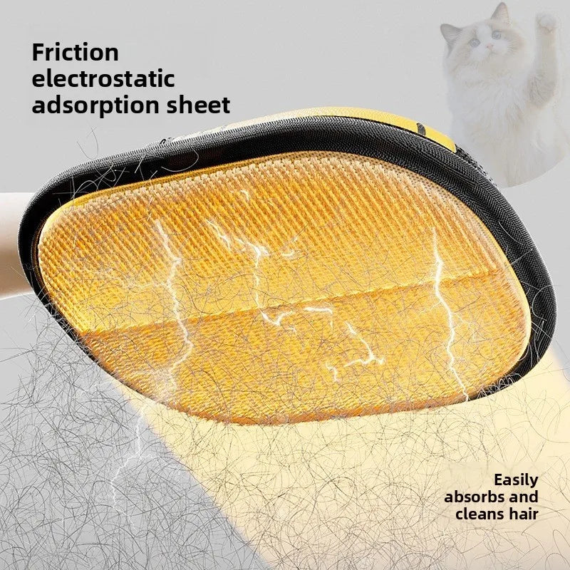 Pet Hair Removal Kit With Sticky Roller And Grooming Gloves