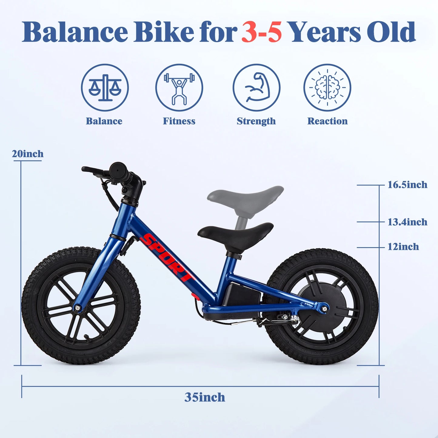 HiMISS 24V Kids Electric Balance Bike