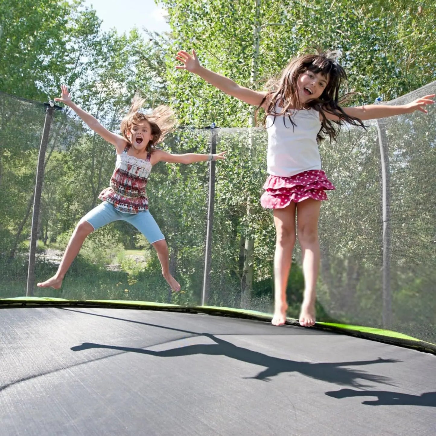 SKOK Trampoline For Kids Outdoor With Net 400LBS ASTM Approved