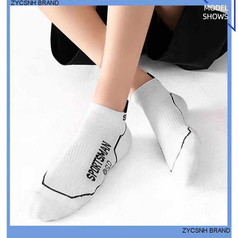 ZYCSNH Mens Breathable Cotton Ankle Socks Summer Sports