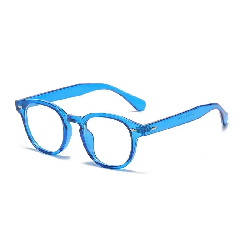JNPCXI Retro Round Sunglasses UV400 Rivet Style