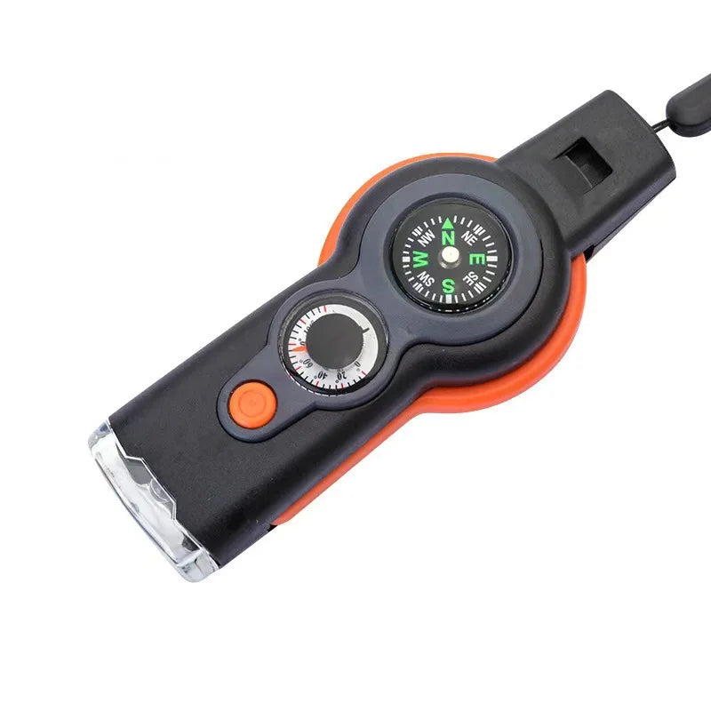 7-In-1 Outdoor Survival Whistle For Hiking And Travel