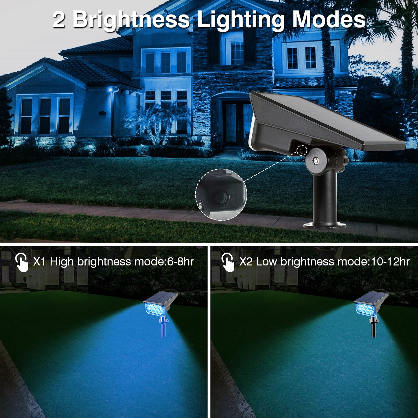T-SUNRISE Solar LED Outdoor IP65 Garden Wall Light
