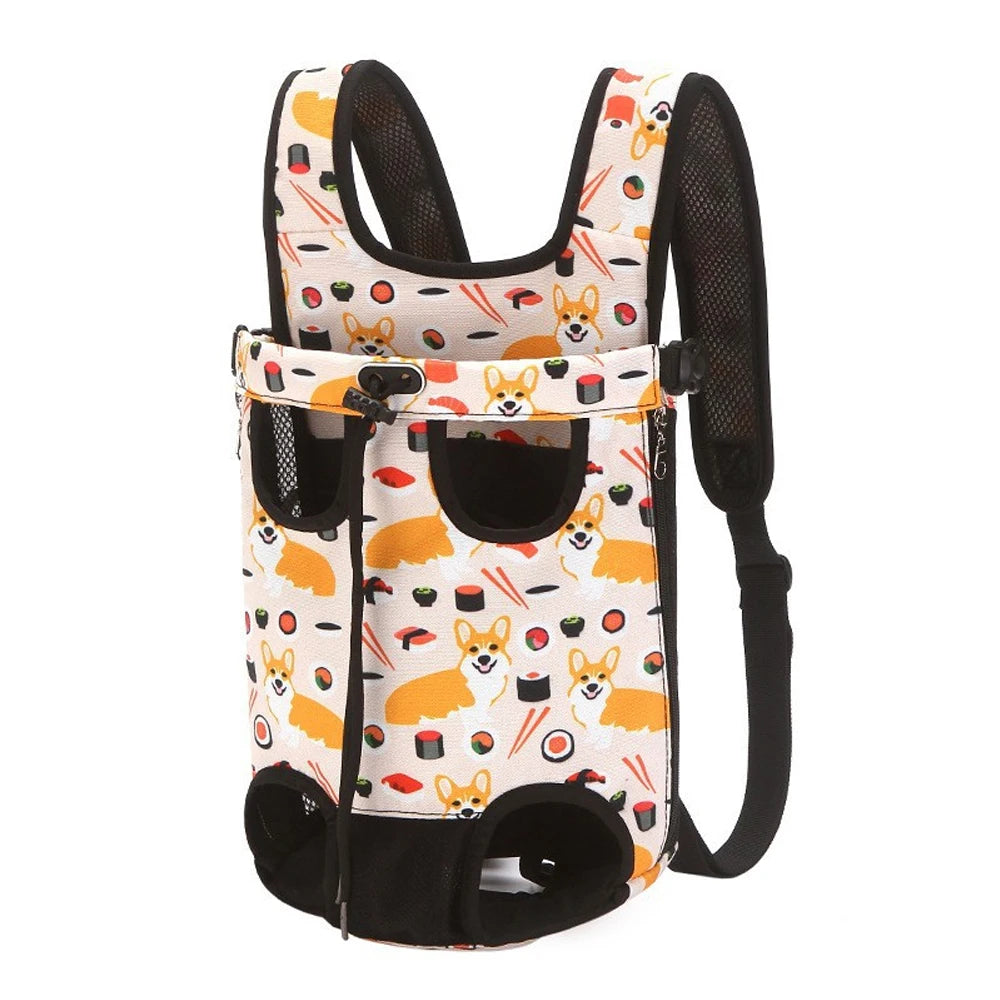 Camouflage Outdoor Dog Backpack Carrier Breathable Travel Bag For Small Dogs
