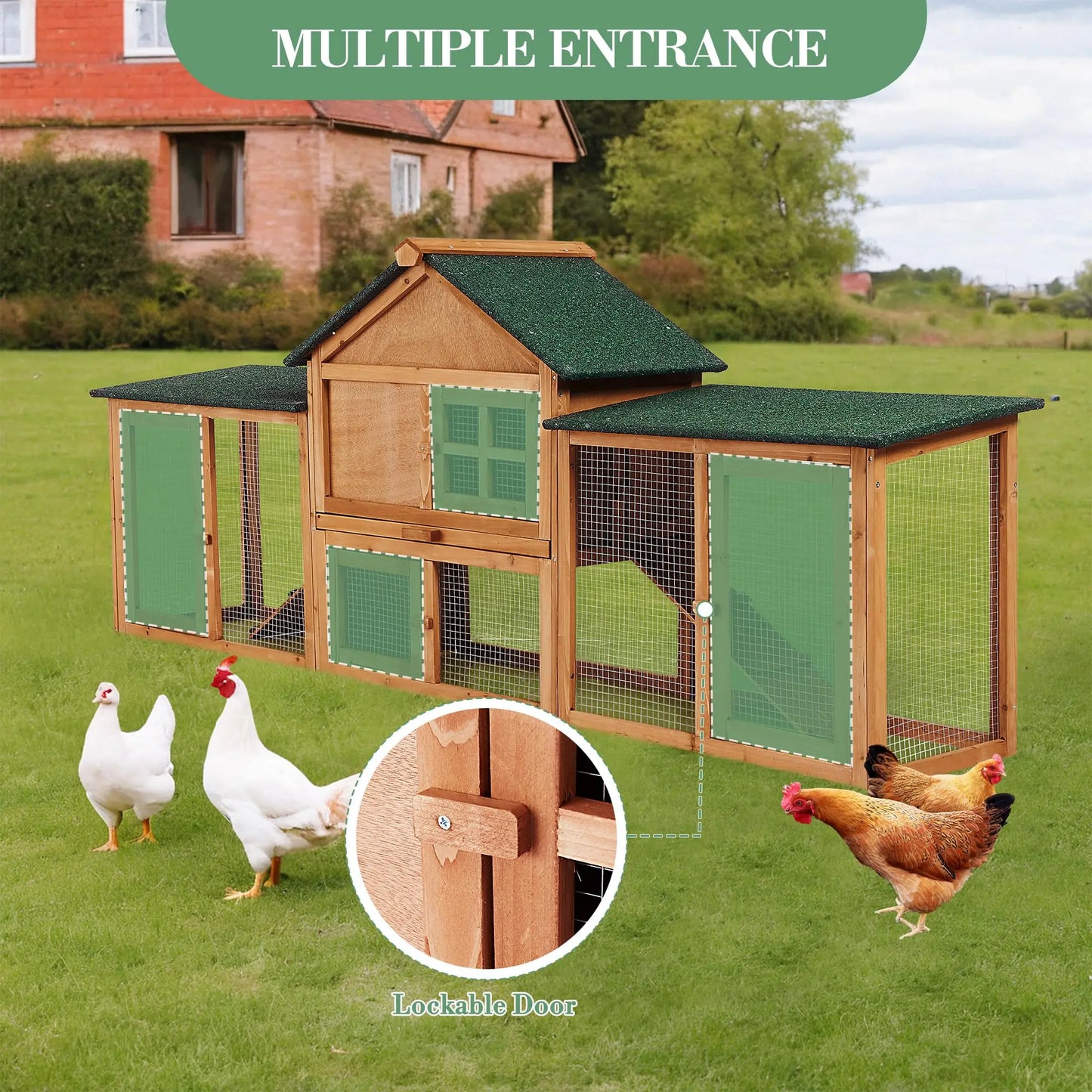 DishyKooker Two Story Bunny Hutch Outdoor Cage With Ramp