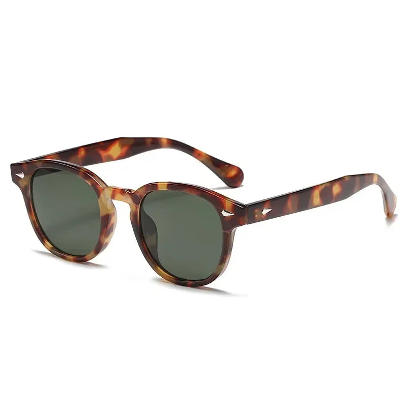 JNPCXI Retro Round Sunglasses UV400 Rivet Style