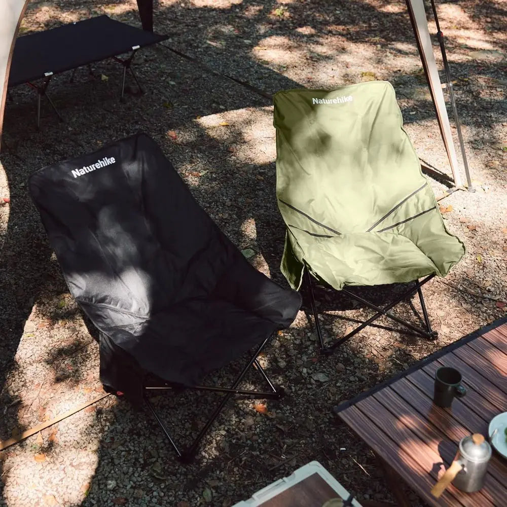 Portable Folding Camping Chair With Side Pocket And Carry Bag