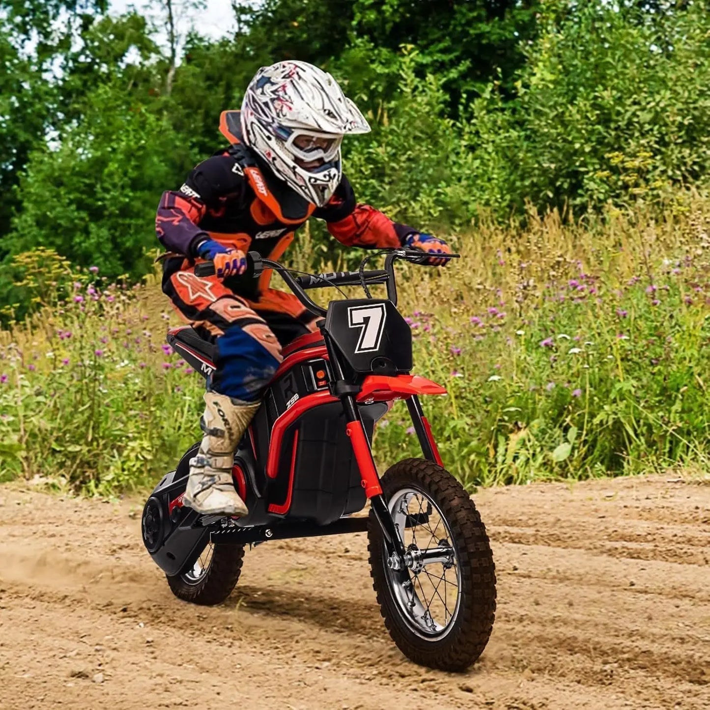 HiMISS Ride On Electric Motorcycle For Kids 2-Speed 24V 350W