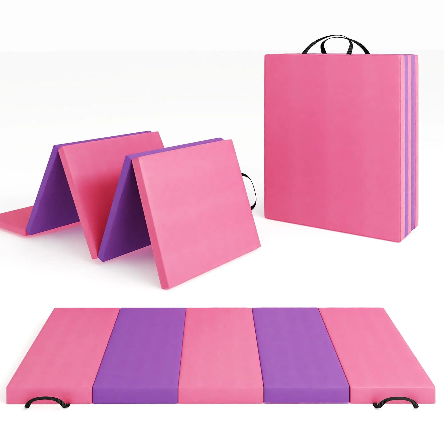 HiMISS 4-5 Fold Gymnastics Tumbling Mat For Yoga Pilates Aerobics