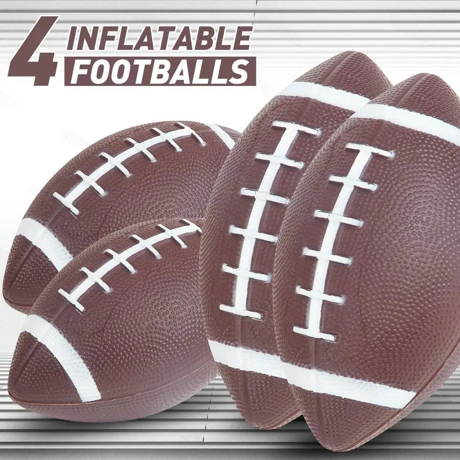 Football Toss Game With 4 Inflatable Balls Target Practice For Kids