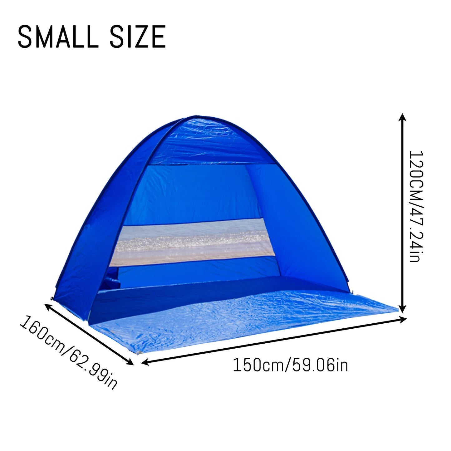 Auto Open Beach Camping Tent UPF 50 Sun Shelter Plus