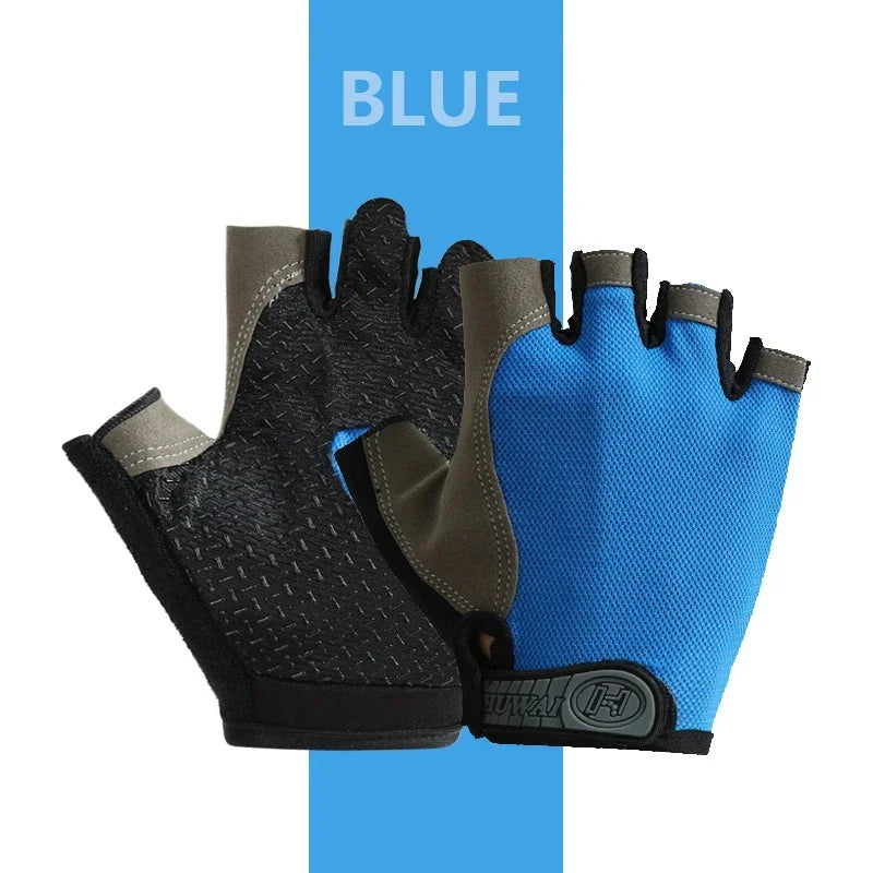 Breathable Anti Slip Half Finger Cycling Gloves For Men Women