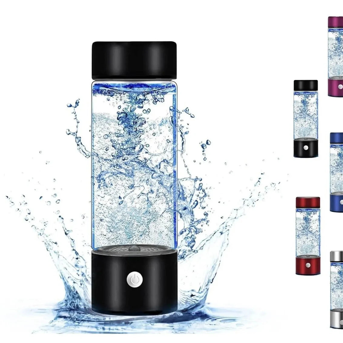 USB-Charged Hydrogen Water Bottle Electrolysis Generator